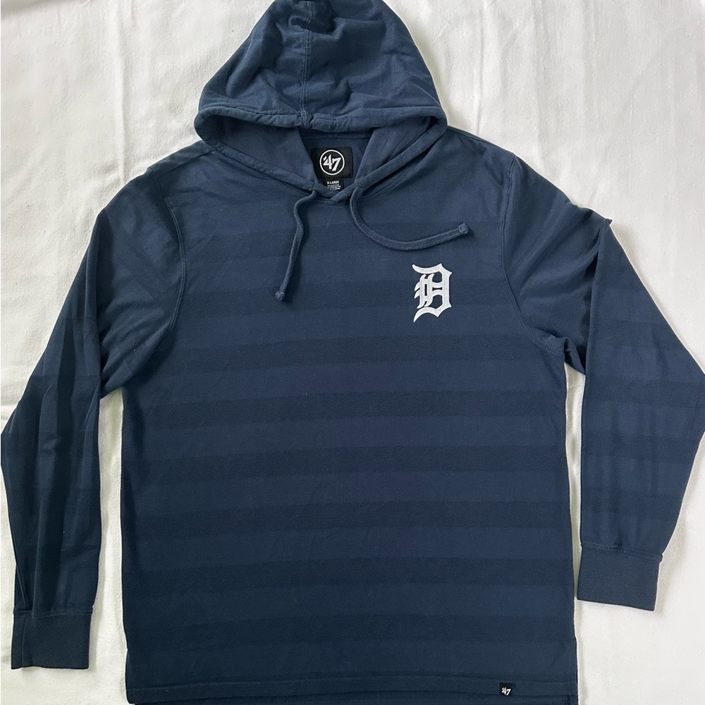 ’47 Detroit Tigers Hoodie – Men’s XL – Navy Blue Pullover Sweatshirt – MLB
